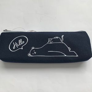 Hello cute animal pencil pouch